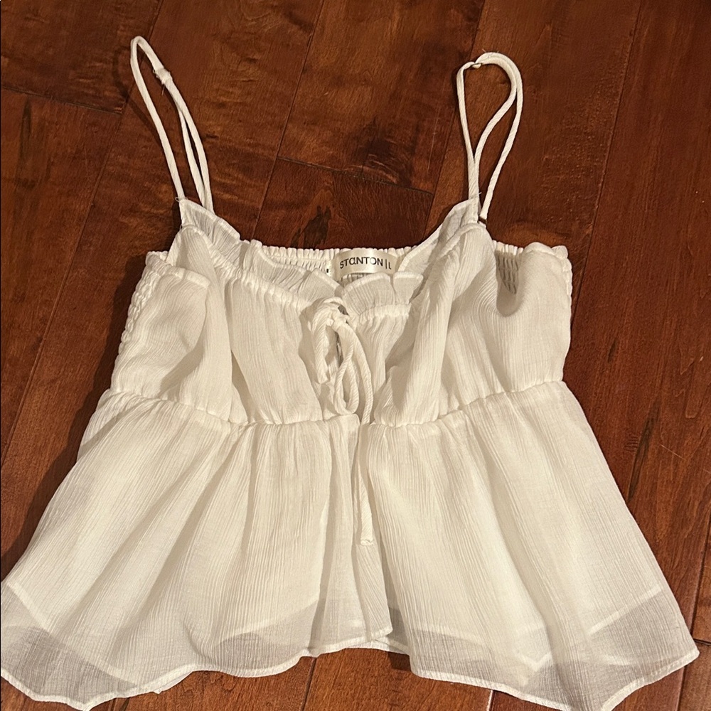 Stoned Immaculate - White Camisole Top - Large